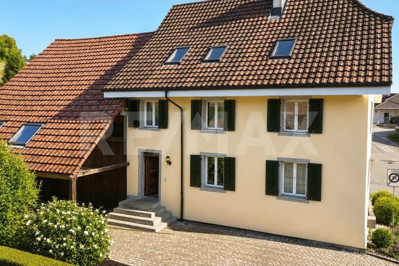 Grosszügiges Einfamilienhaus mit Schopf, Garten und viel Privatsphäre (1)