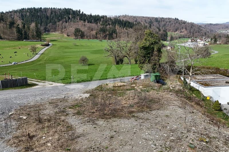 Bauland 1'143 m², Nähe A1 und Lenzburg, Hanglage mit Weitsicht, z.B. für EFH, DEFH, REFH (8)