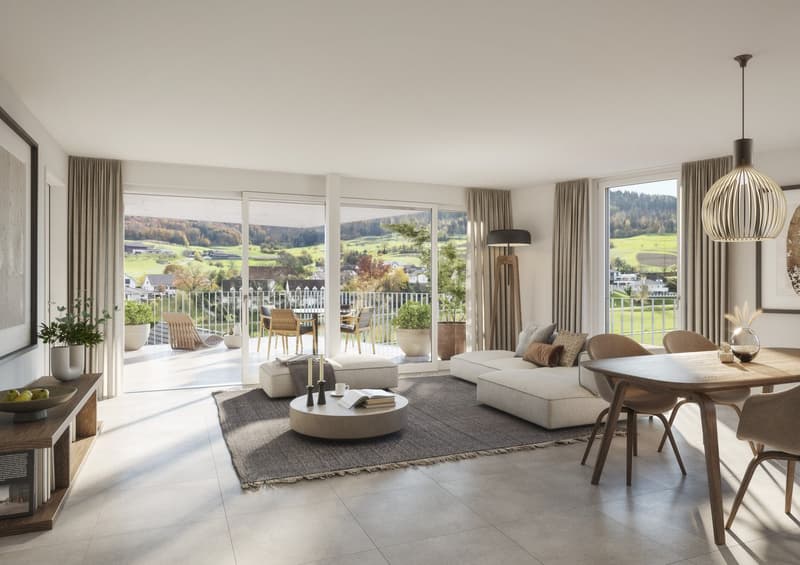 LIVING WITH A VIEW: New 4.5-room apartment in Wegenstetten (5)
