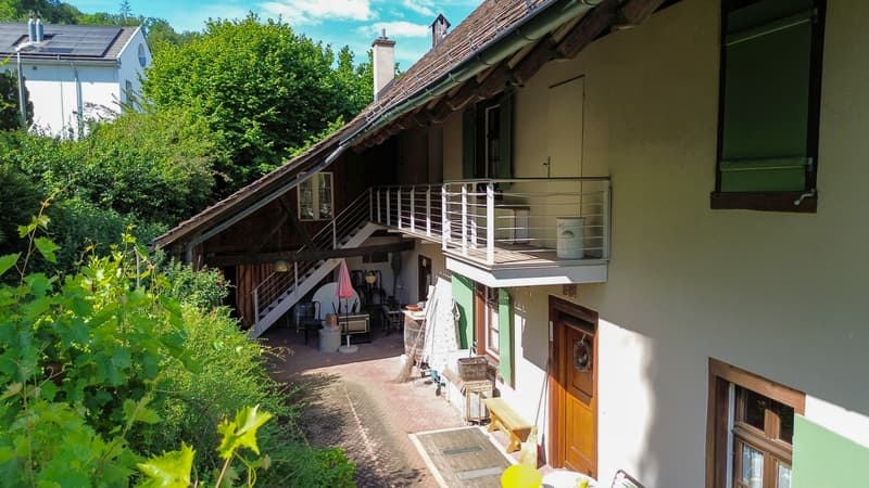 Sitzplatz mit Gallerie