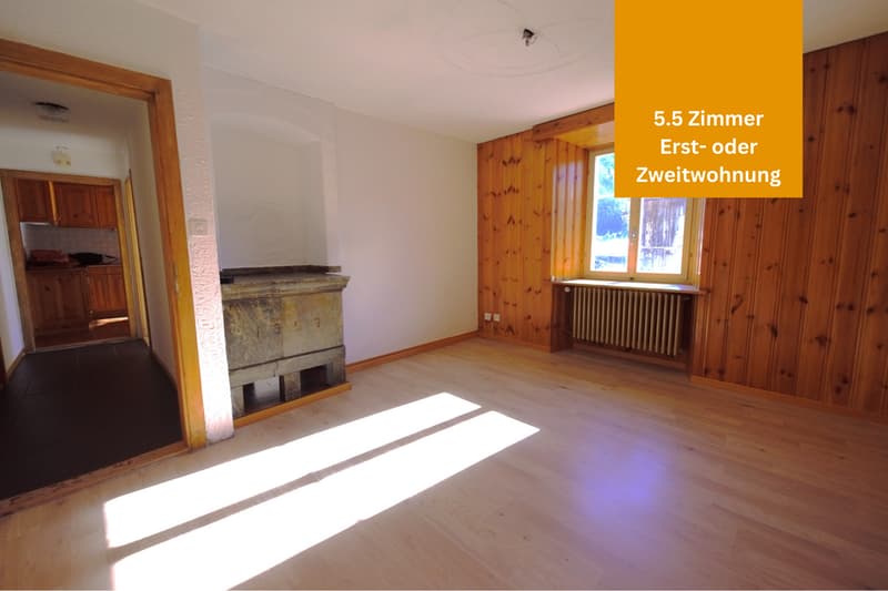 Rustikale 5.5-Zimmer-Wohnung in Disentis/Mustér (1)