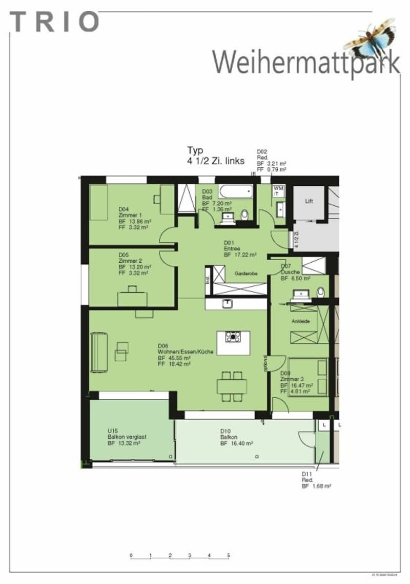 New building with winter garden, last 4.5 room apartments (3)