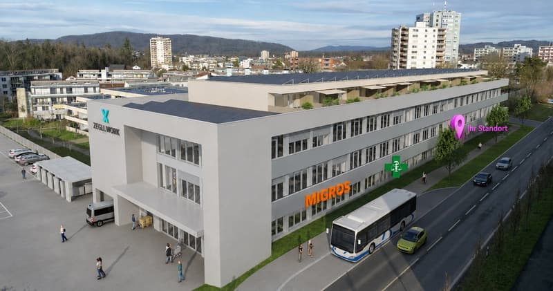 Superficie di vendita attraente – posizione frequentata con Migros & farmacia (2)