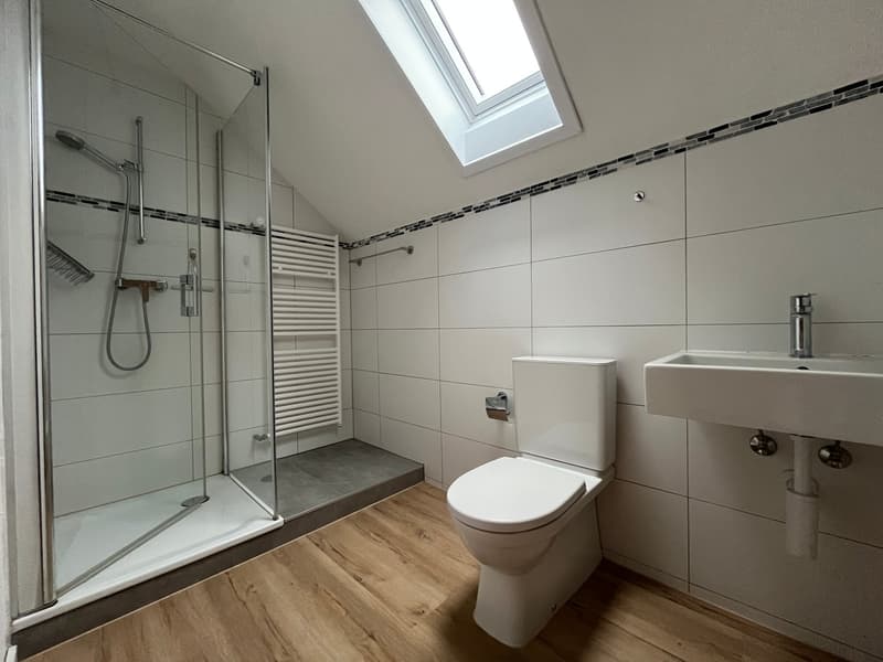 Grand appartement de 2,5 pièces en mansarde (sans balcon) avec petit jardin (8)