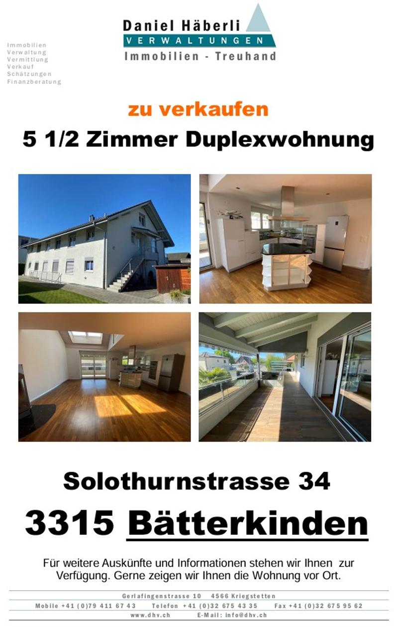 Modern 5.5-room duplex apartment in Baetterkinden (1)