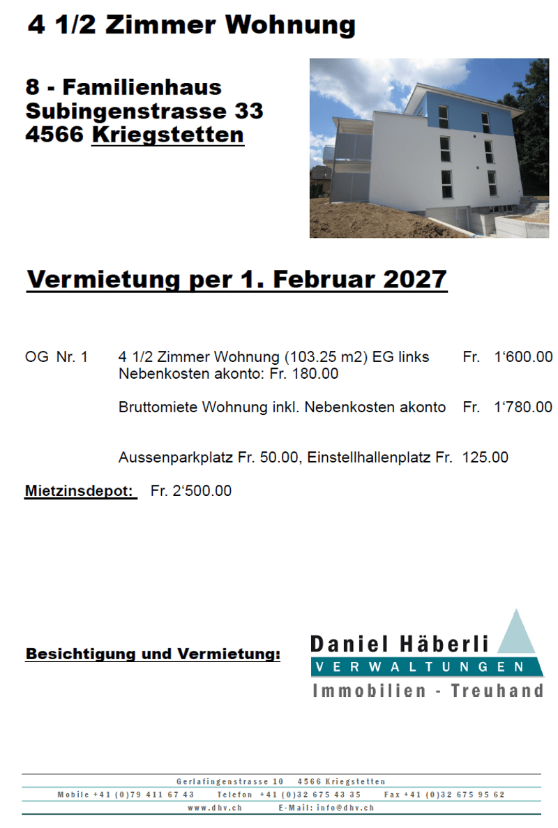 4 1/2 Zimmerwohnung im Erdgeschoss links (13)