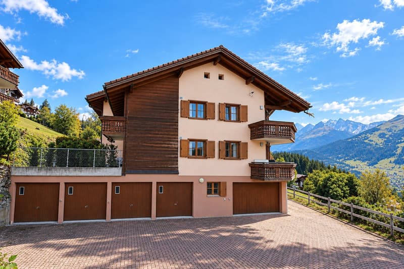 Ostfassade mit Garage
