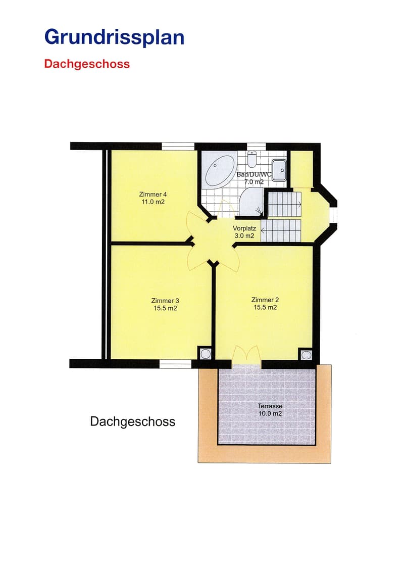 Grundriss Dachgeschoss