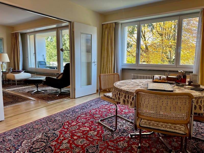 Tolle Wohnung an ruhiger Lage mit Aussicht ins Grüne in Riehen (2)