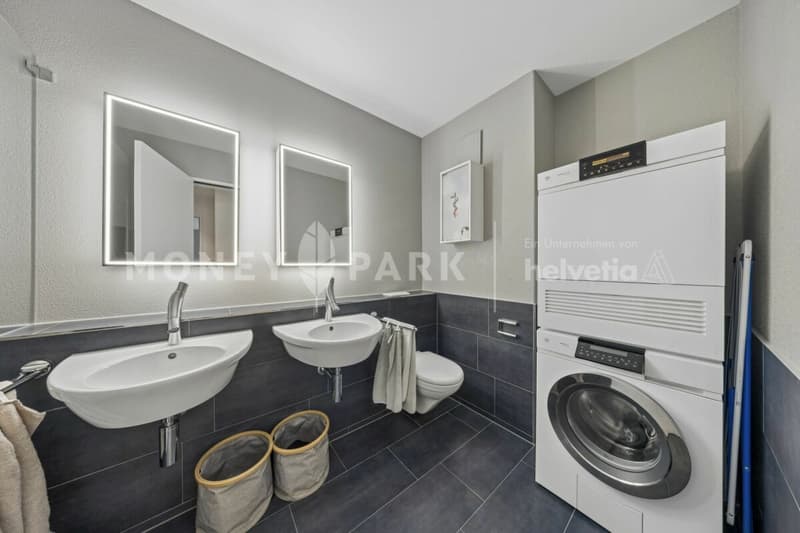 4.5 (optionally 5.5) room apartment with a large garden and a high level of privacy (6)