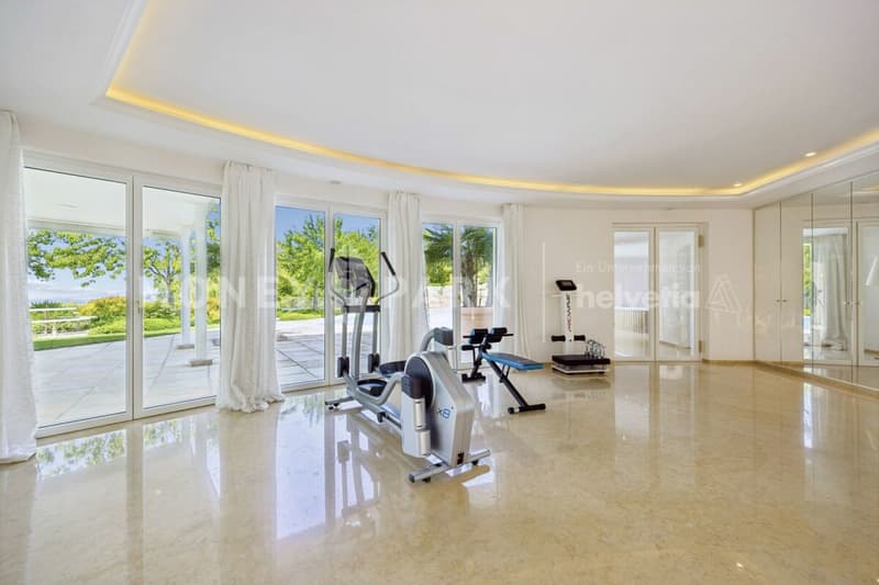 Exklusive Villa mit Panoramaaussicht und eigenem SPA Resort über dem Zürichsee (4)