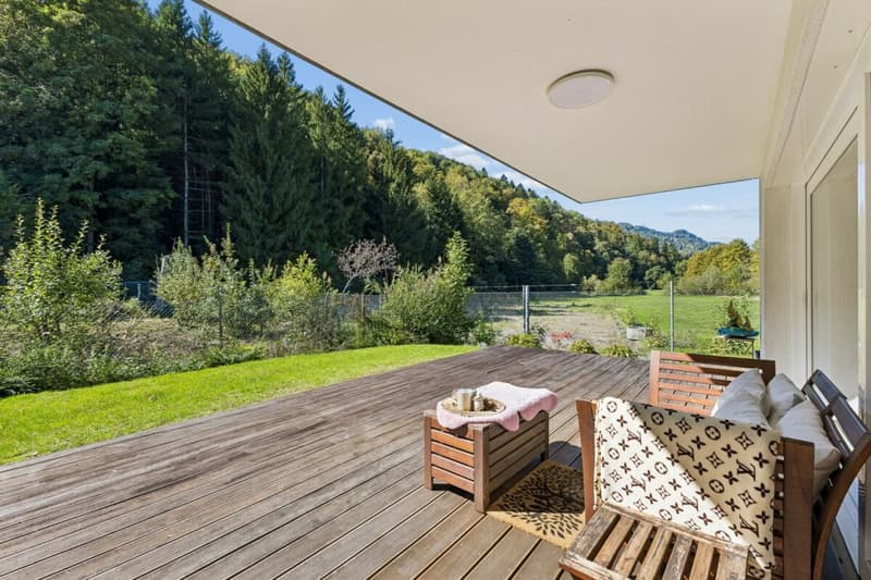 Sonnige 5.5-Zimmer-Doppelhaushälfte direkt am Wildnispark Langenberg (2)
