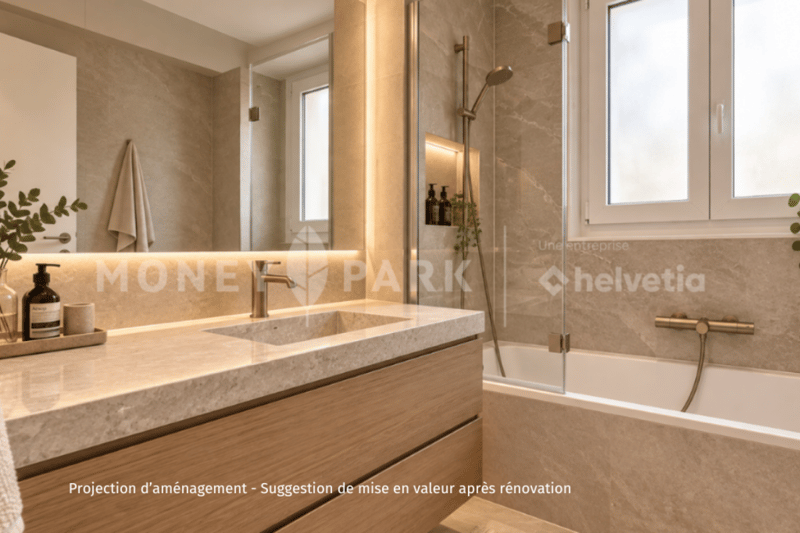 Appartement transformable en 3.5 pièces, actuellement aménagé en 4.5 pièces, au centre de Lausanne. (12)