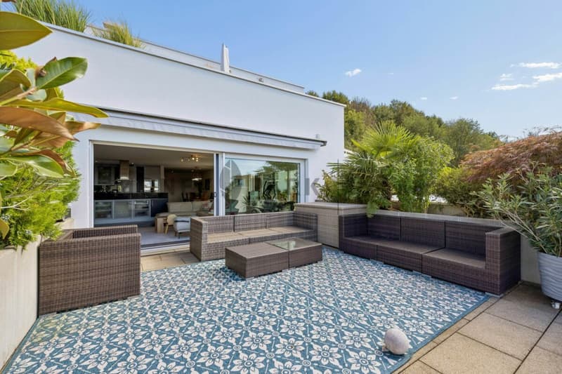 4.5- (5.5-)Zimmer-Terrassenwohnung am Zürichsee mit 180° Seesicht (3)