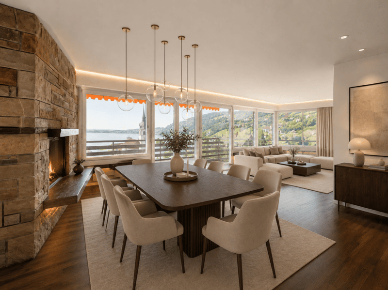 EXKLUSIVE 3.5 ZIMMER WOHNUNG MIT UNVERBAUBARER SEE- UND BERGSICHT (5)