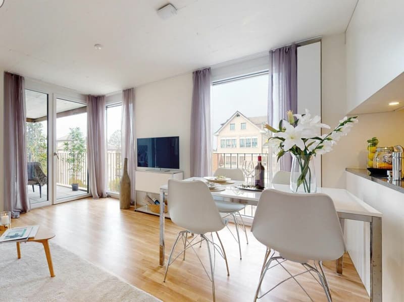 Wohnen mit Service - Belano Zuhause - Grosszügige 3.5 Zimmerwohnung mit Sitzplatz und zwei Badezimmern (6)