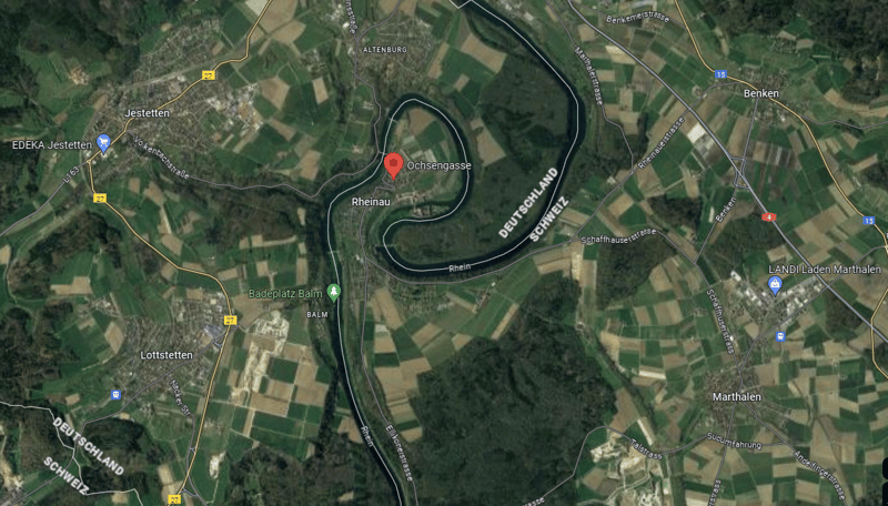 Property map, location of a building in Ochsengasse, Rheinau