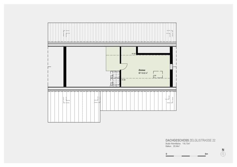 Au-dessus des toits de Bäretswil belle maisonnette en attique 4.5 (9)