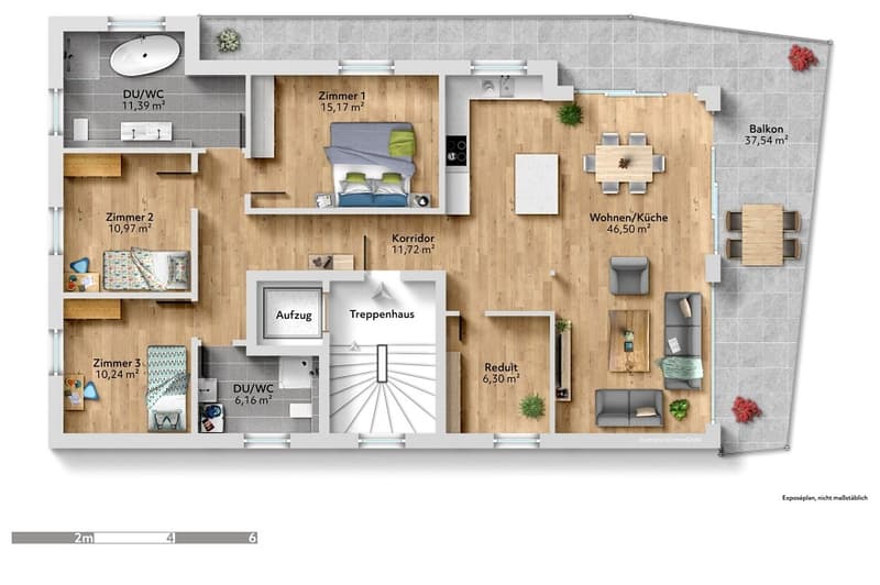 Neubau 4.5-Zimmer-Wohnung mit traumhafter See- und Bergsicht (5)