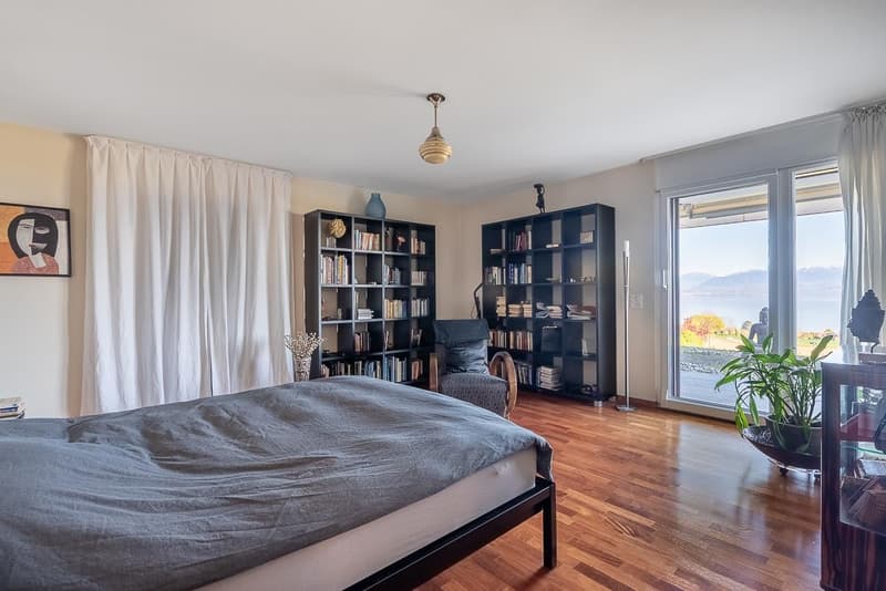 Bursinel - 3.5-room apartment with panoramic view of the lake and the Alps (7)