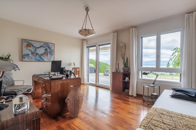 Bursinel - 3.5-room apartment with panoramic view of the lake and the Alps (11)