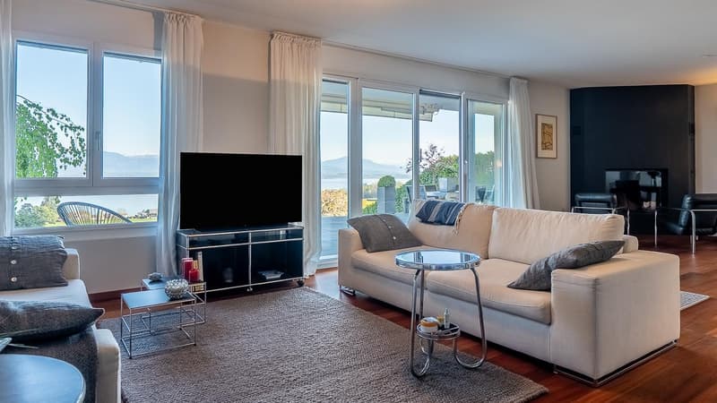Bursinel - 3.5-room apartment with panoramic view of the lake and the Alps (3)