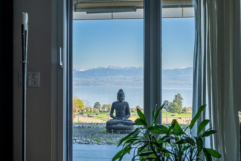Bursinel - 3.5-room apartment with panoramic view of the lake and the Alps (9)