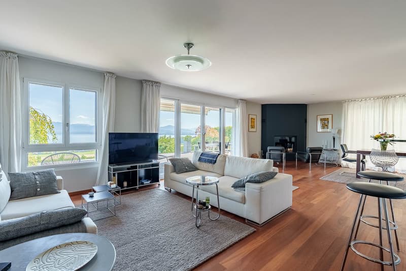 Bursinel - appartement de 135 m2 habitables avec terrasse de 116 m2, face au lac et aux Alpes (11)