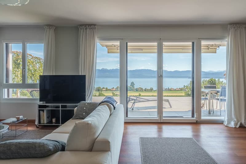 Bursinel - appartement de 135 m2 habitables avec terrasse de 116 m2, face au lac et aux Alpes (12)