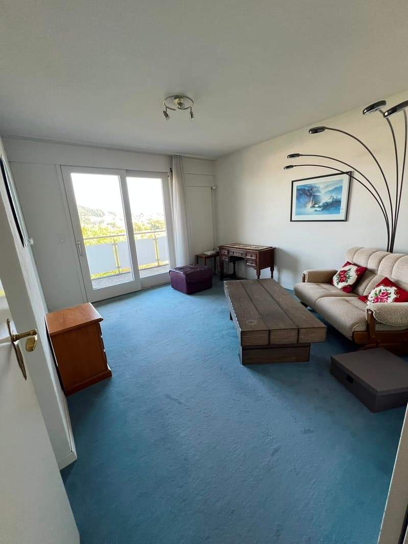 Charmante 3.5-Zimmer-Dachwohnung mit Balkon und Bergblick in Kriens (5)