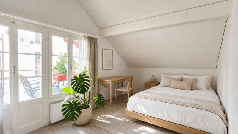 SPACIOUS ATTIC APARTMENT WITH MOUNTAIN VIEW (11)