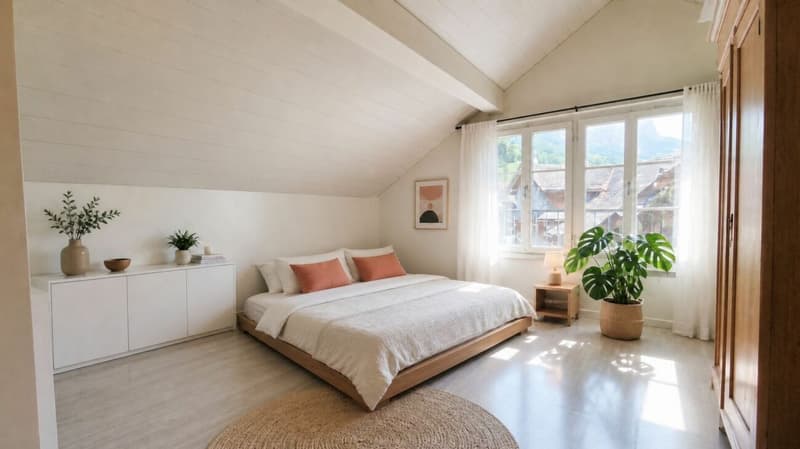 SPACIOUS ATTIC APARTMENT WITH MOUNTAIN VIEW (13)