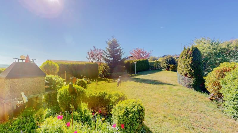 5½ pièces, grand jardin, beaucoup de calme et de tranquillité et une vue sur le "Belpmoos" (1)