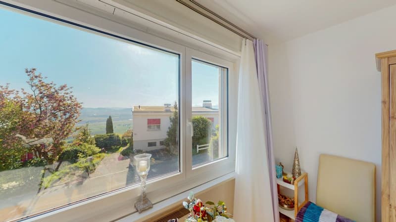 5½ pièces, grand jardin, beaucoup de calme et de tranquillité et une vue sur le "Belpmoos" (6)