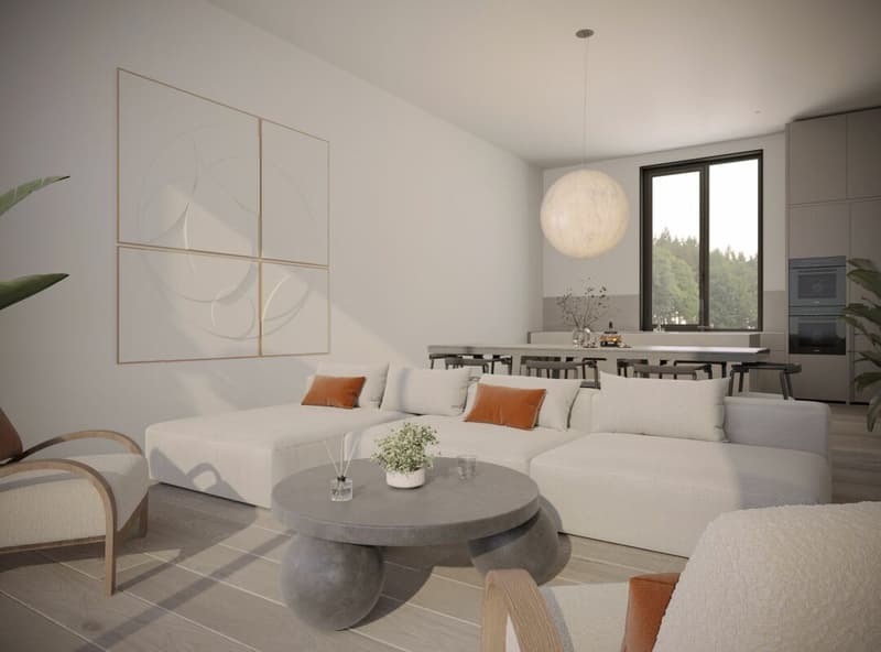 3½ Zimmer Wohnung mit Terrasse: Neubau mit Blick ins Grüne (5)