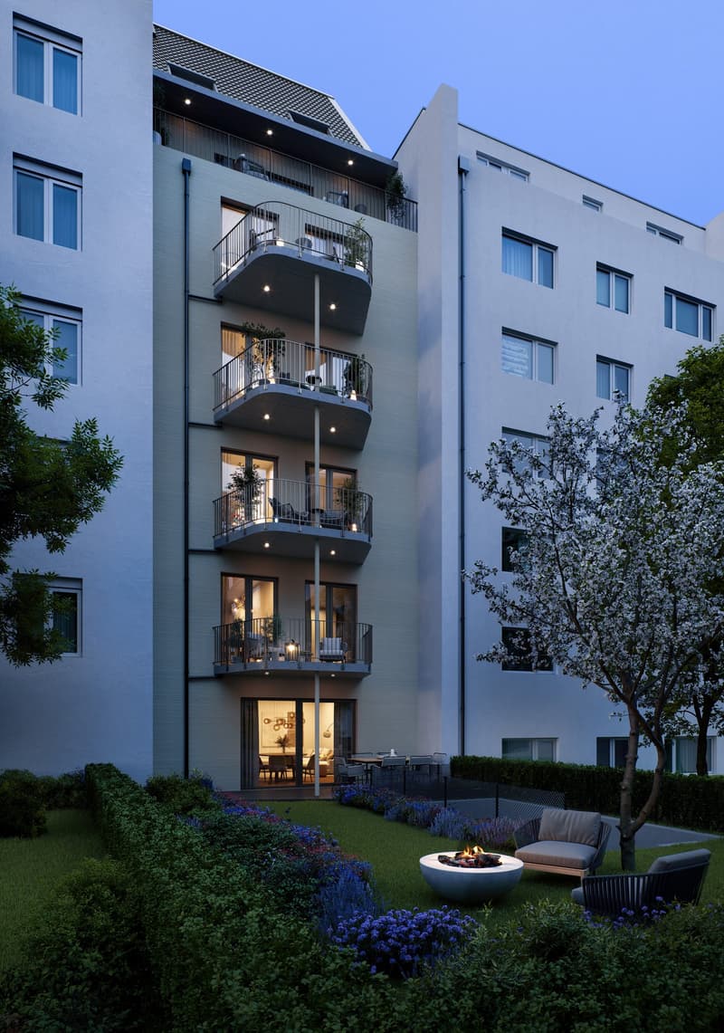 Neubau - exklusive 4.5-Zimmer-Wohnung mit eigenem Garten mitten im Gundeli (1)