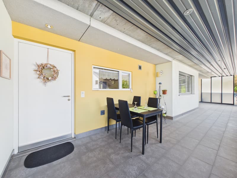 Sitzplatz gedeckt