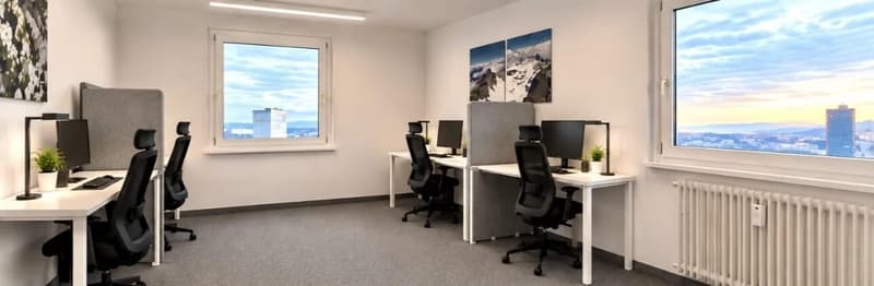 Helles Büro mit Weitsicht im 10. Obergeschoss in Zug mieten (3)