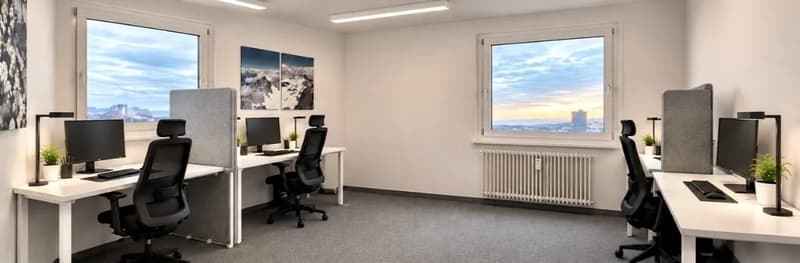 Helles Büro mit Weitsicht im 10. Obergeschoss in Zug mieten (2)