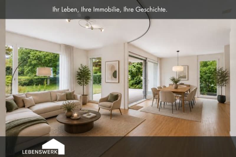 Doppeleinfamilienhaus mit Garten, Attikaterasse, Seesicht und Doppelga (1)