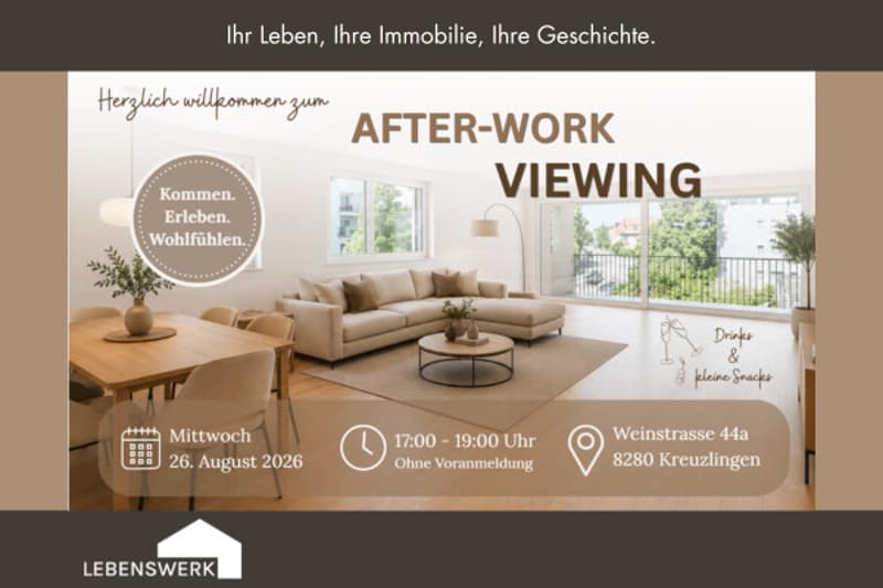 Besuchen Sie uns doch gerne beim After-Work Viewing.