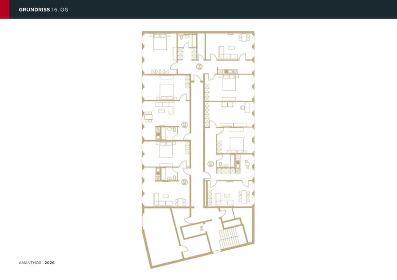 Möblierte 3.5-Zimmer-Wohnung, 54.6 m2, 6. Stock, NK inklusive, CHF 1'130 (20)