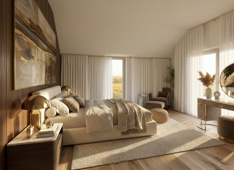 Luxurious 3.5-room attic apartment in a new building with architectural elegance + exclusive rooftop terrace (5)