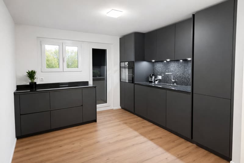 Appartement de 4,5 pièces rénové récemment, ensoleillé avec vue sur le lac et jardin privé (2)