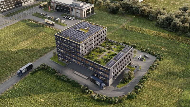 Neubau eines hochwertigen Gewerbe- und Bürogebäudes an bester Lage in Spreitenbach (2)