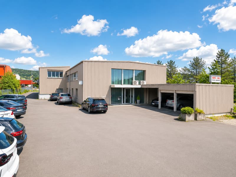 Modern industrial hall with office space and 20 parking spaces in Kleindöttingen (1)