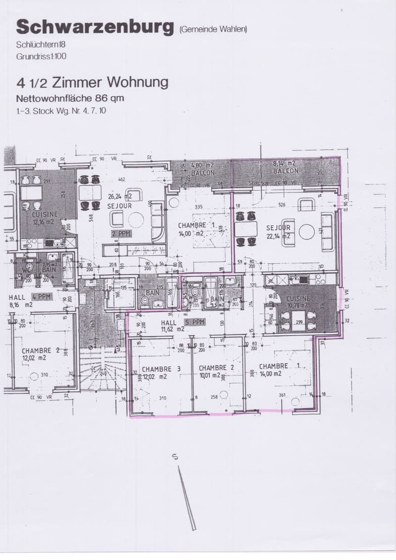 Appartamento luminoso 4,5 locali con cucina nuova a Schwarzenburg (15)