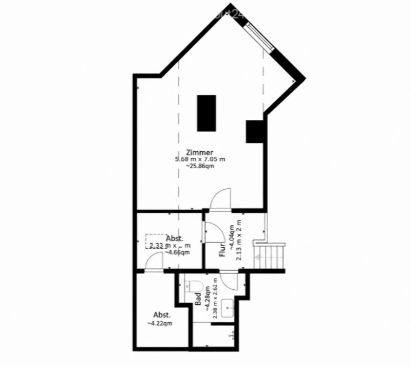 Lichtdurchflutete 4.5-Zimmer-Attika-Maisonette mit Tiefgaragenplatz, St. Gallen (16)