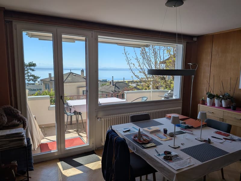 Großes Duplex mit 6.5 Zimmern und Panoramablick auf den See und die Alpen, privater Garten (3)