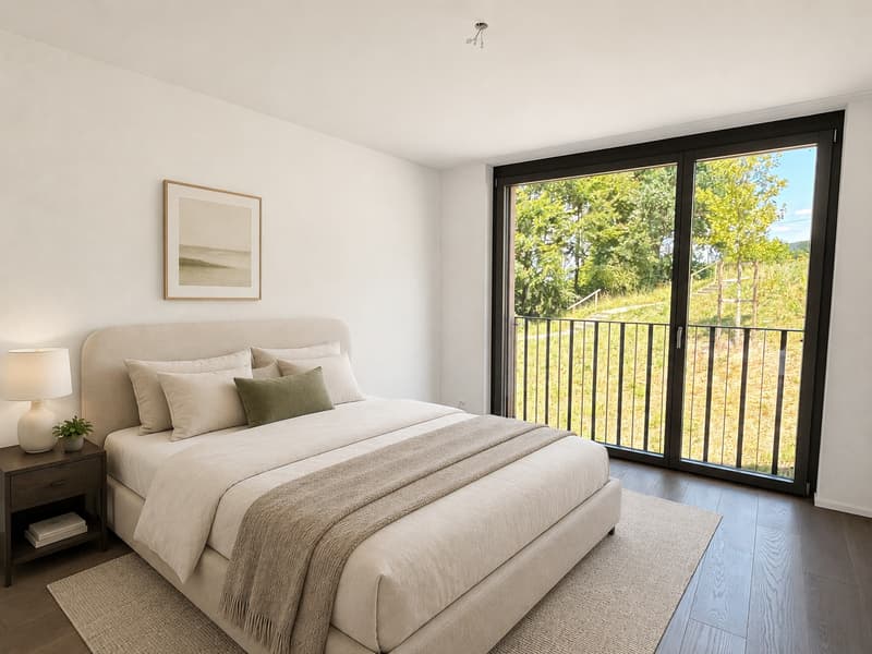 First-time occupancy: Residence on the forest edge – owner-occupier standard between Lucerne and Zug (6)